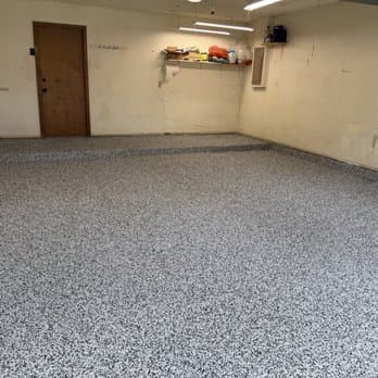 Epoxy floor coating Albuquerque residential project by NM Concrete Coating Pros