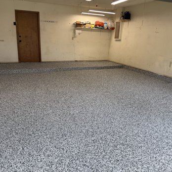 Family-friendly epoxy playroom floor