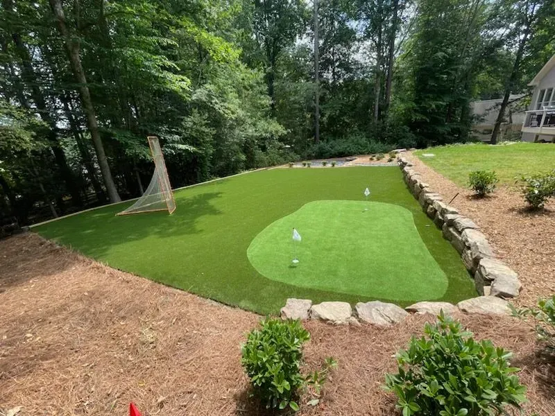 Artificial turf background